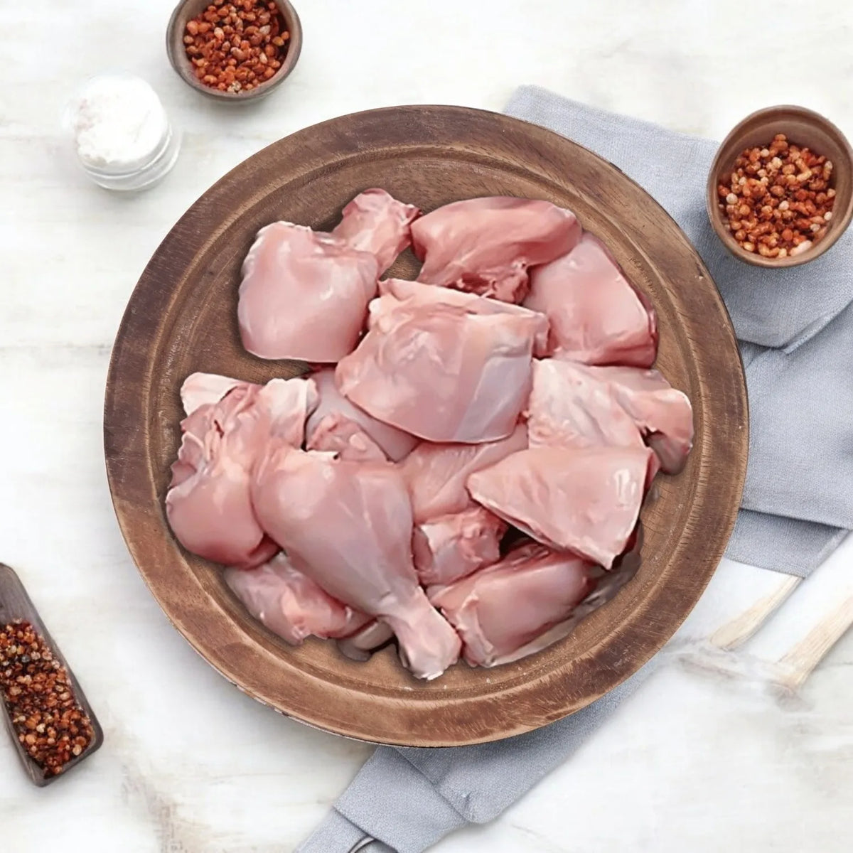 Raw chicken